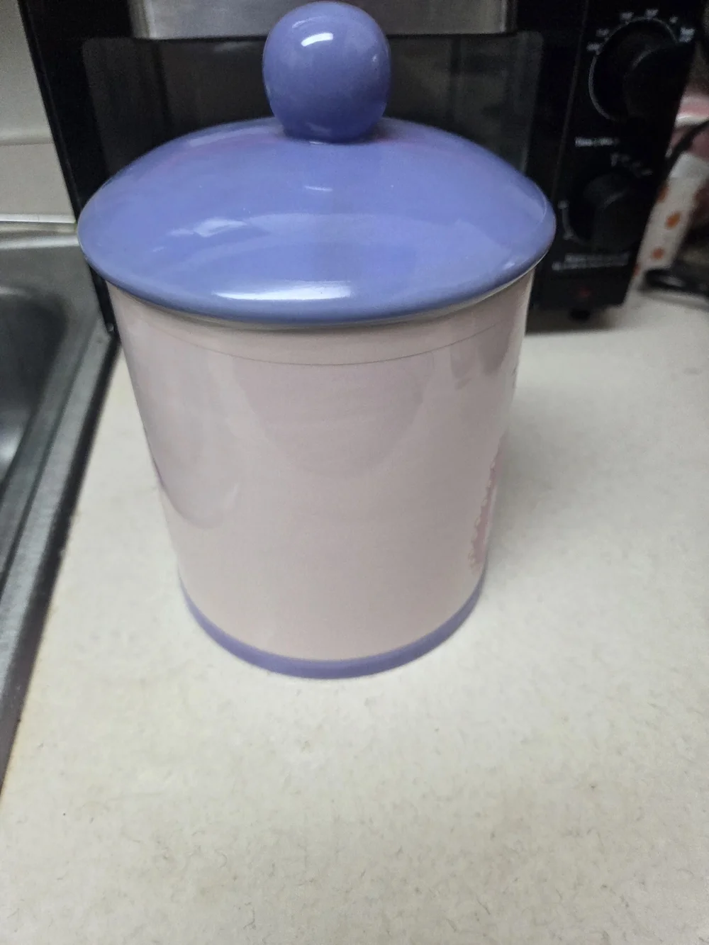 Hello Kitty Lavender & Pink Cookie Jar